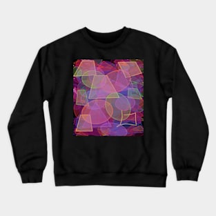 Moving Thru Space Digital Abstract Crewneck Sweatshirt